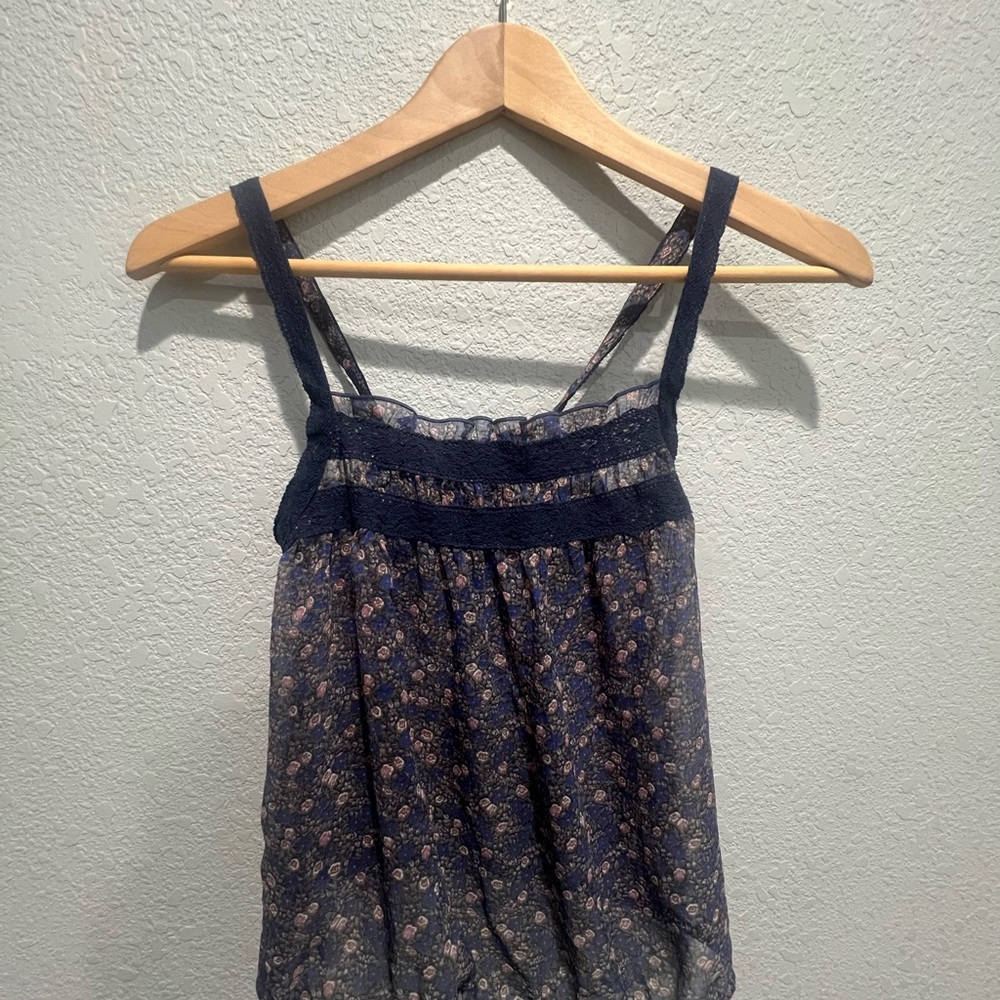 American Eagle Outfitters Navy Floral Camisole